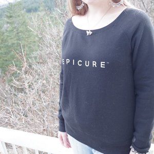 Black Epicure Sweater By Bella & Canvas